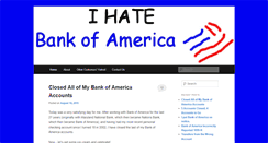 Desktop Screenshot of ihatebankofamerica.com