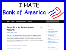 Tablet Screenshot of ihatebankofamerica.com